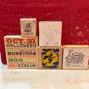Halloween Rubber Stamp Set